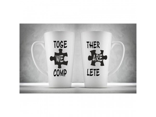 Hrnčeky pre páry Latte, Together We Are Complet 2., 2ks x 450ml Hrnčeky pre páry Latte, Together We Are Complet 2., 2ks x 450ml