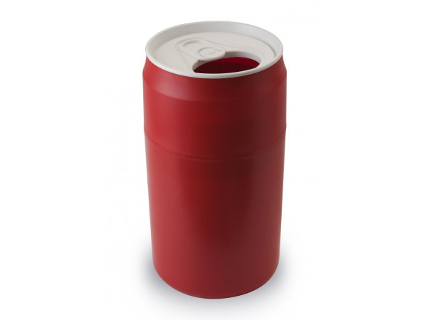 Odpadkový kôš Qualy Capsule Can, červený