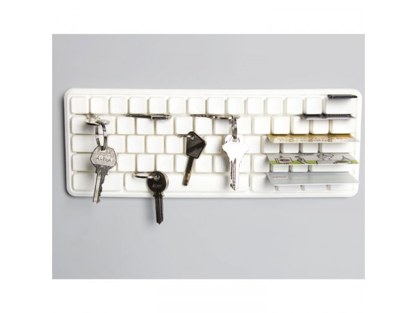 Vešiačik na kľúče Qualy Keys Board, biely Vešiačik na kľúče Qualy Keys Board, biely