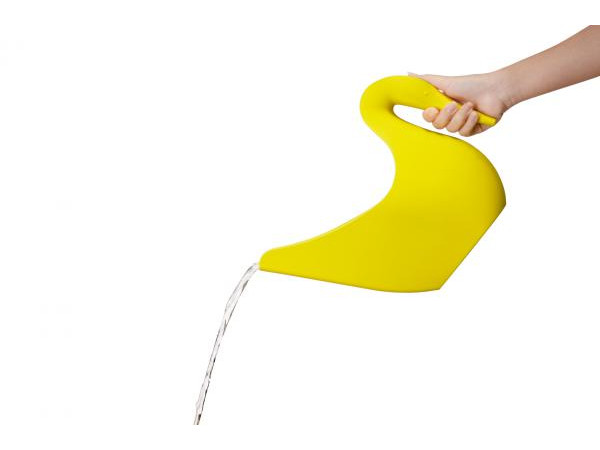 Kanvička na zalievanie Qualy Swan, žltá, 35cm Kanvička na zalievanie Qualy Swan, žltá, 35cm