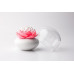 Stojanček na vatové tyčinky Qualy Lotus Cotton Bud, biely-ružový