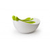 Misa s nástrojmi Qualy Sparrow Salad Bowl, biela-zelená