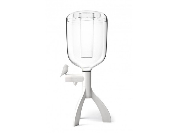 Stojan na vodu Qualy Thirsty Bird Water Dispenser, 3L, biely