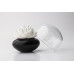 Stojanček na vatové tyčinky Qualy Lotus Cotton Bud, čierny-biely Stojanček na vatové tyčinky Qualy Lotus Cotton Bud, čierny-biely