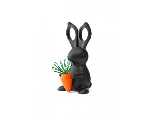 Stojanček s nožnicami Qualy Desk Bunny Scissors, čierny Stojanček s nožnicami Qualy Desk Bunny Scissors, čierny
