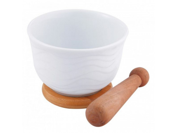 Porcelánovy mažiar s dreveným tĺčikom, Renberg Porcelánovy mažiar s dreveným tĺčikom, Renberg