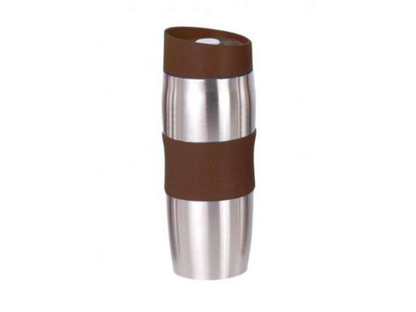 Termohrnček Bergner, 380 ml z nerezovej ocele, hnedý Termohrnček Bergner, 380 ml z nerezovej ocele, hnedý