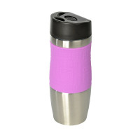Termohrnček Wellgro, 400 ml z nerezovej ocele, ružový