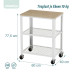 Kuchynský vozík s 3 úrovňami RD52083, biela