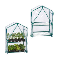 Balkónový skleník s PVC fóliou 2ks RD53018