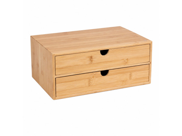Bambusový organizér so zásuvkami C RD54089