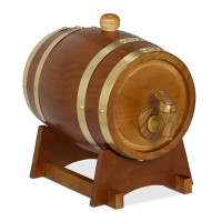 Drevený sud na uskladnenie alkoholu, RD49122 hnedá Drevený sud na uskladnenie alkoholu, RD49122 hnedá