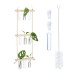 Hydroponické skúmavky s drevenou policou RD49424, 3 Hydroponické skúmavky s drevenou policou RD49424, 3