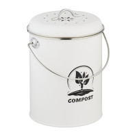 Kompostovacie vedro s filtrom na zápach 5,5l RD51222, biela Kompostovacie vedro s filtrom na zápach 5,5l RD51222, biela