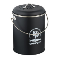 Kompostovacie vedro s filtrom na zápach 5,5l RD51222, čierna Kompostovacie vedro s filtrom na zápach 5,5l RD51222, čierna