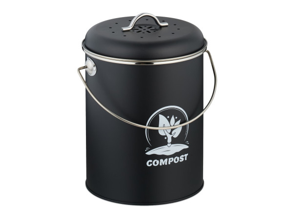 Kompostovacie vedro s filtrom na zápach 5,5l RD51222, čierna Kompostovacie vedro s filtrom na zápach 5,5l RD51222, čierna
