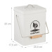 Kompostovacie vedro s filtrom na zápach 6l RD51219, biela Kompostovacie vedro s filtrom na zápach 6l RD51219, biela