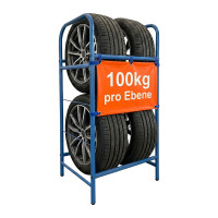 Kovový stojan pre 4ks pneumatík RD53172, modrá