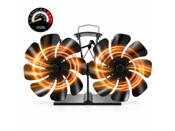Krbový ventilátor s teplomerom RD54995