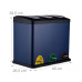 Kuchynský odpadkový kôš 3x8L RD52006, modrá Kuchynský odpadkový kôš 3x8L RD52006, modrá