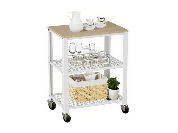 Kuchynský vozík s 3 úrovňami RD52083, biela