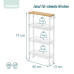 Kuchynský vozík so 4 úrovňami 13cm RD52111, biela