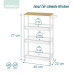 Kuchynský vozík so 4 úrovňami 22cm RD52111, biela
