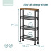Kuchynský vozík so 4 úrovňami 13cm RD52111, čierna