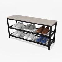 Lavica na topánky s 2 úrovňami XL RD52250, čierna