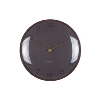 Nástenné hodiny Fuerte Dome Karlsson KA6084BR, 31cm