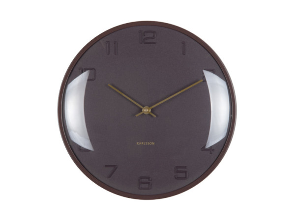 Nástenné hodiny Fuerte Dome Karlsson KA6084BR, 31cm Nástenné hodiny Fuerte Dome Karlsson KA6084BR, 31cm