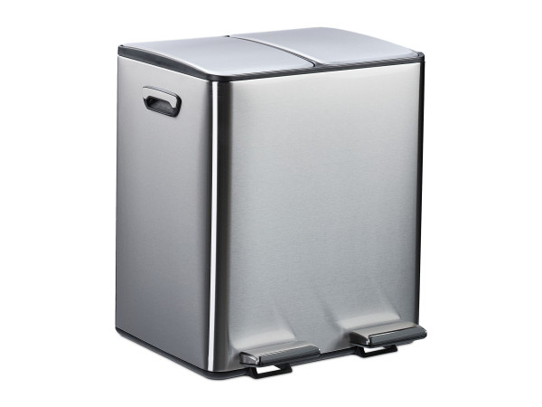 Odpadkový kôš 2x15l RD51207, strieborná Odpadkový kôš 2x15l RD51207, strieborná