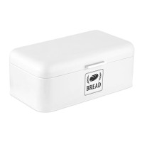 Retro chlebník s vekom a rukoväťou XL RD51591, biela