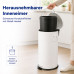 Retro odpadkový kôš 30l RD54846, biela