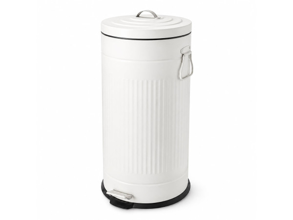 Retro odpadkový kôš 30l RD54846, biela