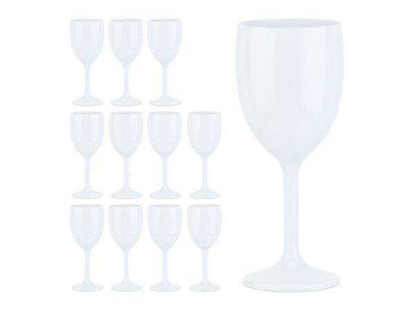 Sada 12ks plastových pohárov na víno RD35431