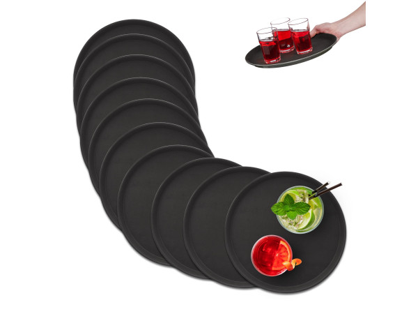 Sada 10 servírovacích podnosov RD49534, 35 cm Sada 10 servírovacích podnosov RD49534, 35 cm
