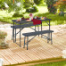 Set skladacích záhradných lavíc RD49607, šedá Set skladacích záhradných lavíc RD49607, šedá
