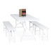 Set skladacieho záhradného nábytku RD49587, biela Set skladacieho záhradného nábytku RD49587, biela
