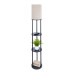 Stojaca lampa s 3 policami RD52499, čierna Stojaca lampa s 3 policami RD52499, čierna