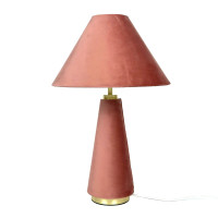 Stolová lampa so zamatovým tienidlom A RD52524 Stolová lampa so zamatovým tienidlom A RD52524