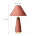 Stolová lampa so zamatovým tienidlom A RD52524 Stolová lampa so zamatovým tienidlom A RD52524