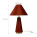 Stolová lampa so zamatovým tienidlom B RD52524 Stolová lampa so zamatovým tienidlom B RD52524