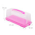 Štvorcový box na tortu RD27899, rúžová