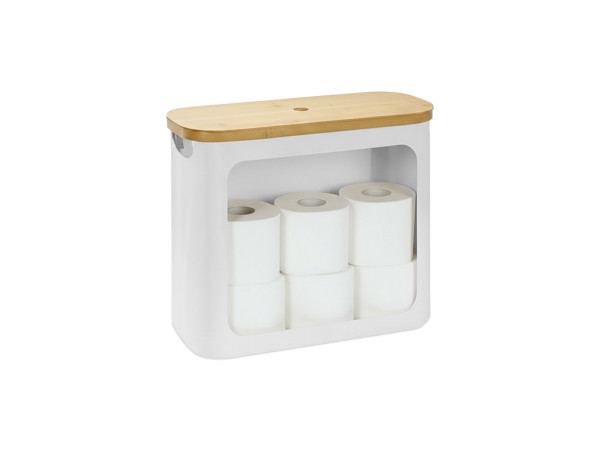 Úložný priestor na toaletný papier na 12 roliek RD51703, biela