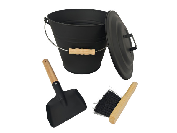 Vedro na popol s kefou a lopatou 10l RD52571 Vedro na popol s kefou a lopatou 10l RD52571