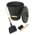 Vedro na popol s kefou a lopatou 20l RD52571 Vedro na popol s kefou a lopatou 20l RD52571