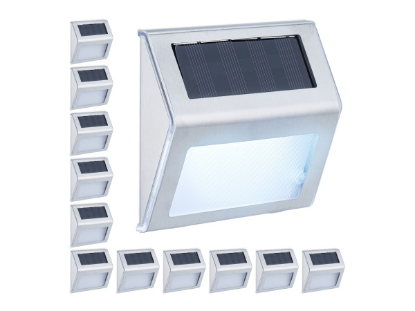 Solárne lampy na stenu 12 ks, RD46653 Solárne lampy na stenu 12 ks, RD46653
