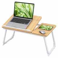 Výškovo nastaviteľný stolík na notebook RD52267, hnedá