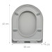 WC sedadlo s mechanizmom pomalého zatvárania RD51722, biela WC sedadlo s mechanizmom pomalého zatvárania RD51722, biela
